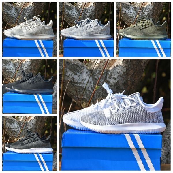 

originals tubular shadow breathable men and women running shoes knit core black white cardboard tubular shadow 3d boots training shoes
