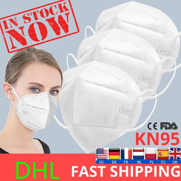 

kn95 face masks anti pm2.5 disposable face mouth masks mask protective proof ce&fda 50pcs dhl