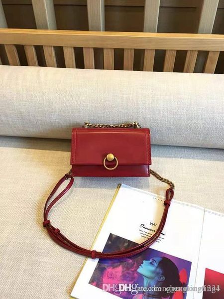 

новая женская бездомная цепочка из ковша один из натуральной кожи сумки на ремне, его мода, круг, флип-ключ, небольшой пакет, дизайнерская с