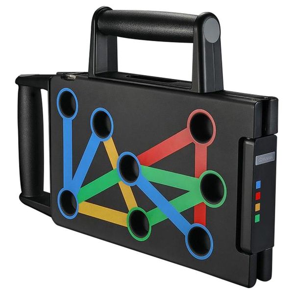 

yunmai protable folding push-up support holder frosted handle - black