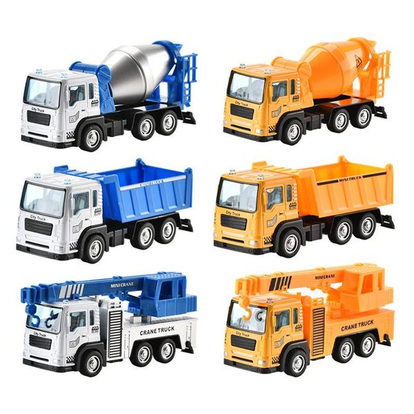 

mini engineering alloy car 1:55 pull bakc alloy construction truck toy model vehicle for boys kids birthday gift 06