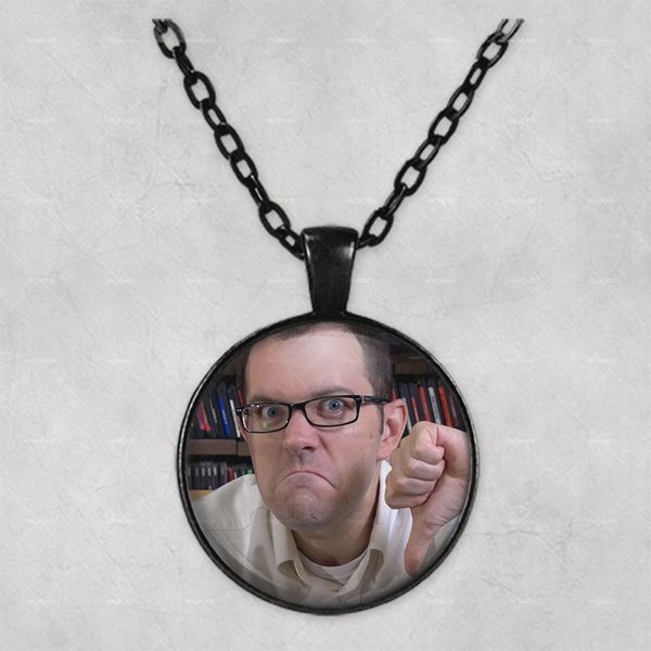 

angry nintendo nerd personalised p necklace picture jewelry necklaces pendants circle p locket memorial p gift, Silver