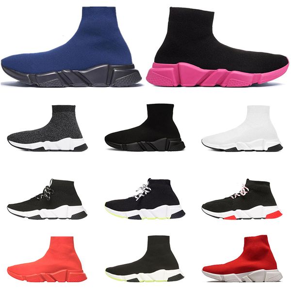 

balenciaga обуви speed ​​trainer женщины мужчины красный розовый серый черный белый синий бордовый классические носки тренеры кроссовки спор