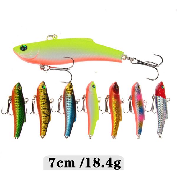 

new realistic painted rattlin lipless crankbaits 7cm 18.4g shallow diving vibration ater fishing vib bait