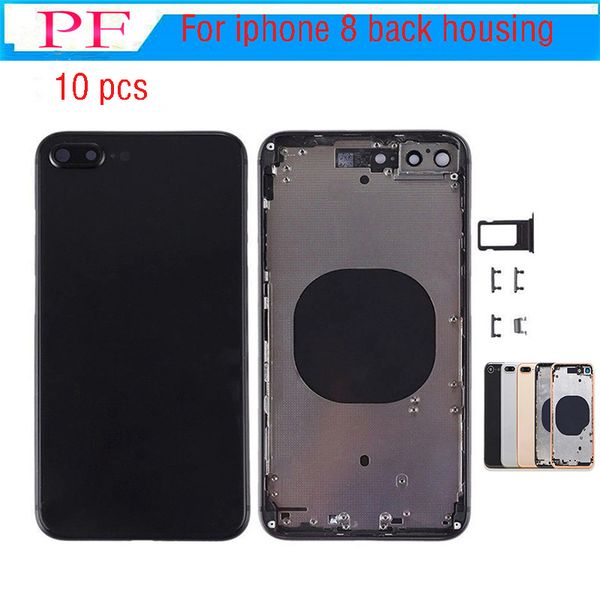 

10pc oem quality for iphone 8 8 plu full hou ing battery back cover replacement with frame back gla with cheap