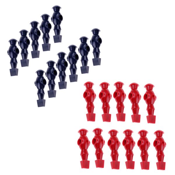 

22 pieces table soccer players foosball table men table football man red+dark blue 10Ã1.4cm