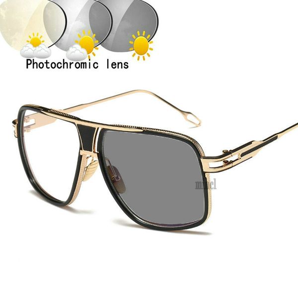 

oversized fashion square progressive multi-focus reading glasses transition sunglasses pchromic reading glasses fml, White;black