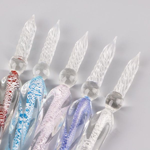 

jugal creative starry handmade glass pen crystal water fountain pen writing tool single gift box dip water gift caligraphy