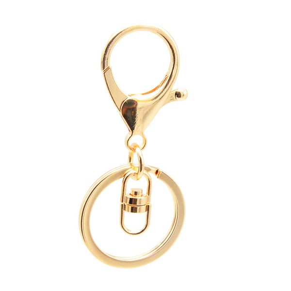 

10pieces sell key ring diy jewelry accessories key chain metal lobster lock fuax pearl pendant gift keychain, Silver