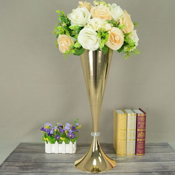 54cm Tall Metal Flower Vases Table Centerpiece Wedding Props