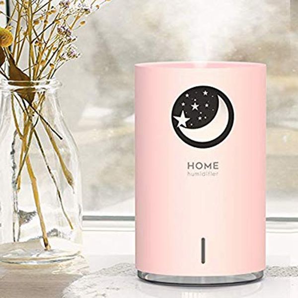 

cold mist humidifier with adjustable fog mode 300 ml water tank for sustainable use 12 hours 7 colors led light change without w
