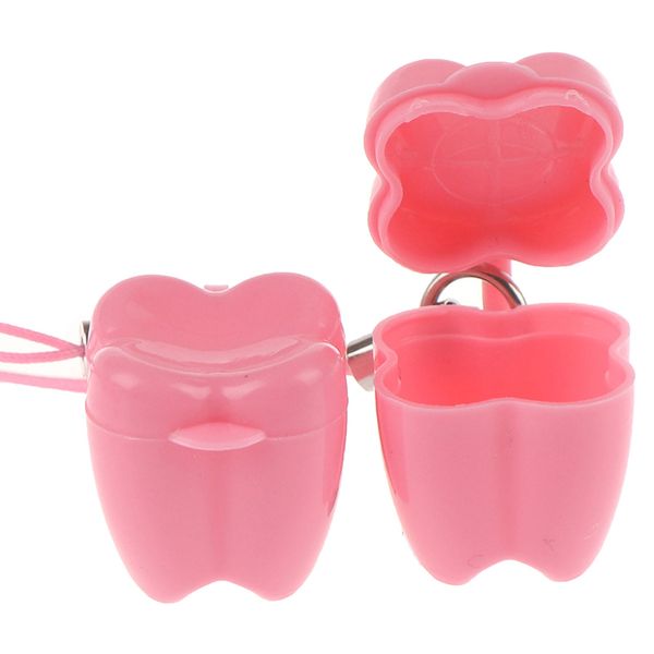 

colorful baby teeth milk teeth box false tooth case denture accessories
