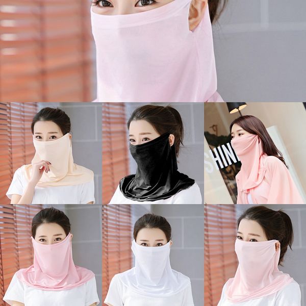 

lggz6 2020 hot sell mouth scarf легкая маска для лица маска защита от солнца наружные маски для верховой езды защитный шелковый шарф носовой, Black