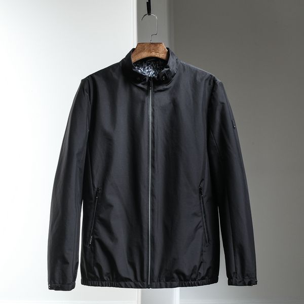 

slim fit solid mens bomber jacket 2019 spring autumn male baseball thin jackets brand casual coat men's jacket cc50jk, Black;brown
