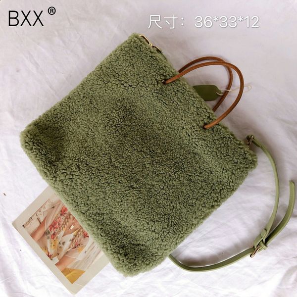 

bxx] faux fur totes crossbody bags for women 2019 winter velvet female shoulder messenger bag female handbags and purses hj242