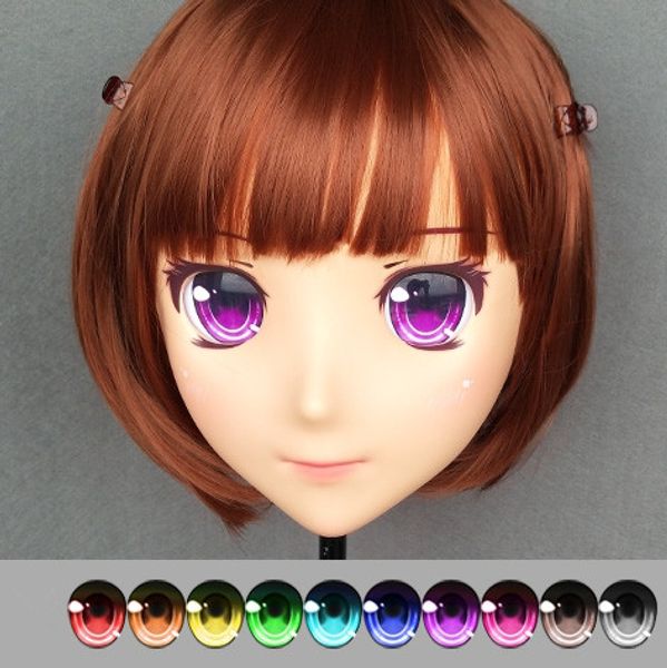 

dm-eye57) смола япония аниме ролевая игра cos kigurumi косплей маска унисекс лолита кроссдрессинг bjd маски пользовательские глаза, Black;red