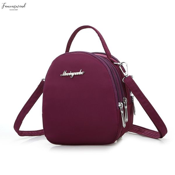 

crossbody bags for women casual mini messenger bag for girls multilayer cell phone money flap watherproof nylon shoulder bags