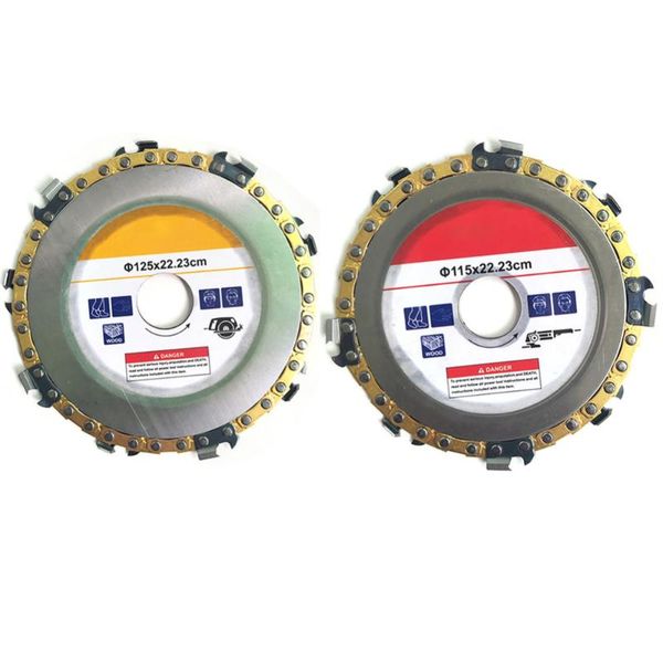 

115/125mm carbide grinder disc angle grinder chain saw disc blade wood carving for angle curved work cutting tools