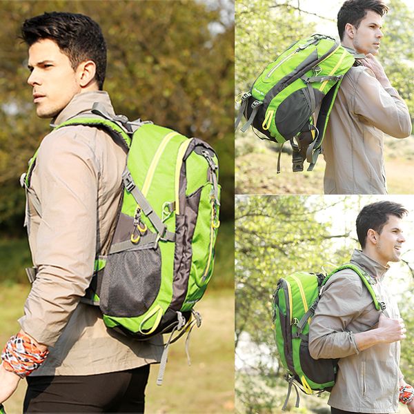 

40l водонепроницаемая climbing tactical рюкзак путешествие туризм рюкзак для ноутбука рюкзак trekking рюкзак открытой мужчины женщина спорт