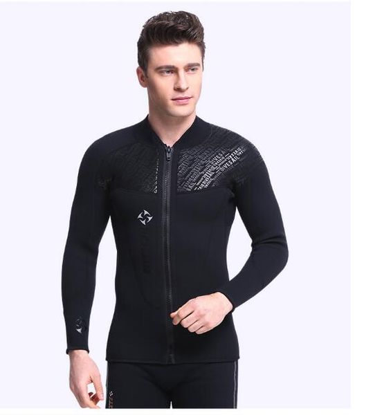 

dive&sail 3mm neoprene long sleeved jumpsuit for men wetsuit scuba dive jacket wet suit winter swim warm surf upstream 1pcs