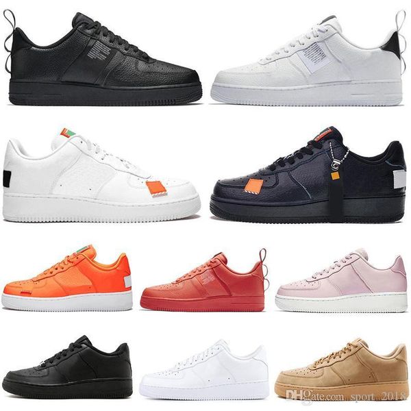 

2019 new running shoes men women utility white black orange wheat pink athletic mens trainers sports sneakers platform skateboard shoe