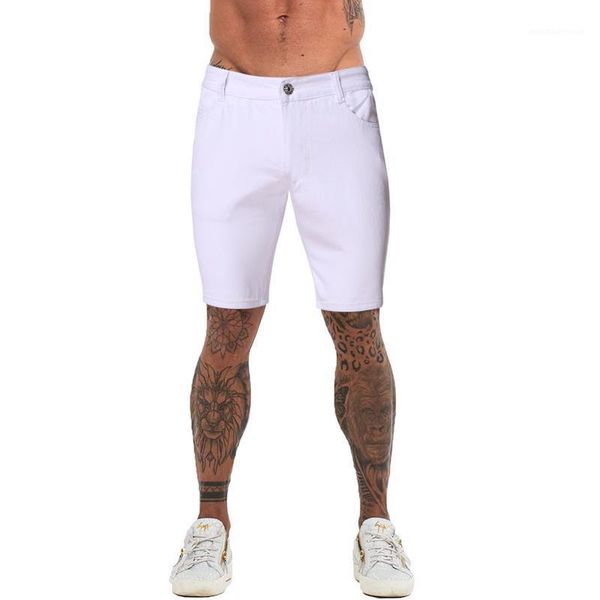 

jeans fashion natural color shorts with pocket casual straight zipper fly knee length jeans mens short, Blue