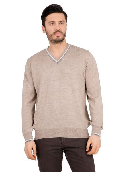 

buratti v-neck sweater male sweater 447045, White;black