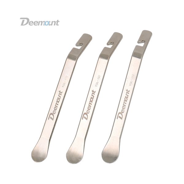 

deemount 3pcs quality bicycle tyre lever tube repair service carbon steel heat treatment chrome plating tire opener crow bar