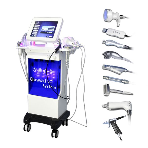 

hydra water dermabrasion rf bio lifting spa facial machine/hydro aqua beauty salon equipment multi-functional hydra diamond peeling machine, Black;white