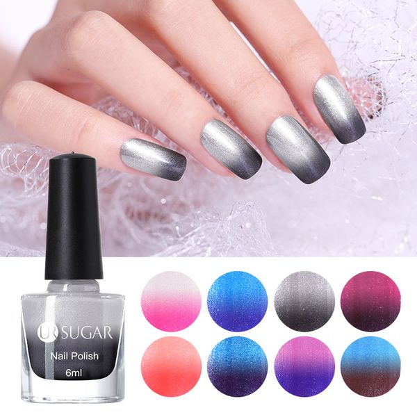 

ur sugar shimmer thermal nail polish temperature color changing glitter nail art lacquer for salon home diy manicure lacquer
