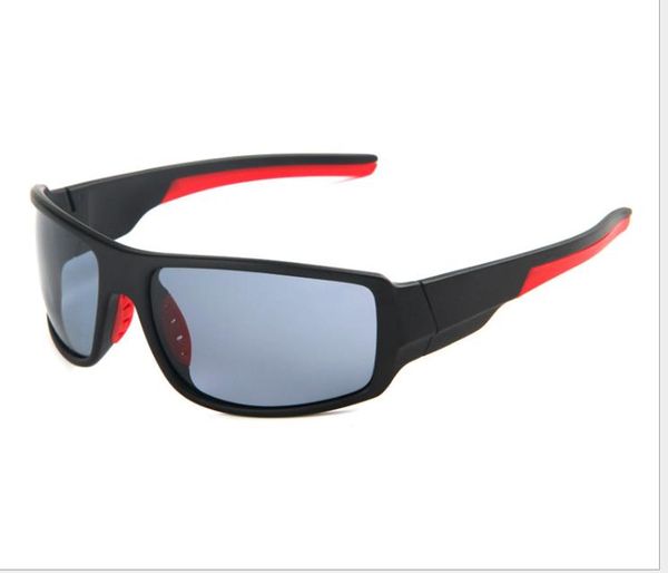 

color film polarized sports glasses europe and america sunglasses, White;black