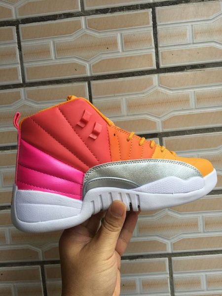 

men 2019 12 gs punch shoes racer pink punch white 12s sneaker, Black