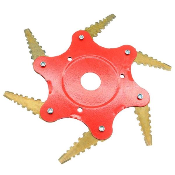 

6t blade 65mn manganese steel brush cutter lawn mower grass trimmer head