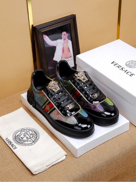 

2020 new el men's leather casual shoes men's trendy sneakers luxury design casual shoes