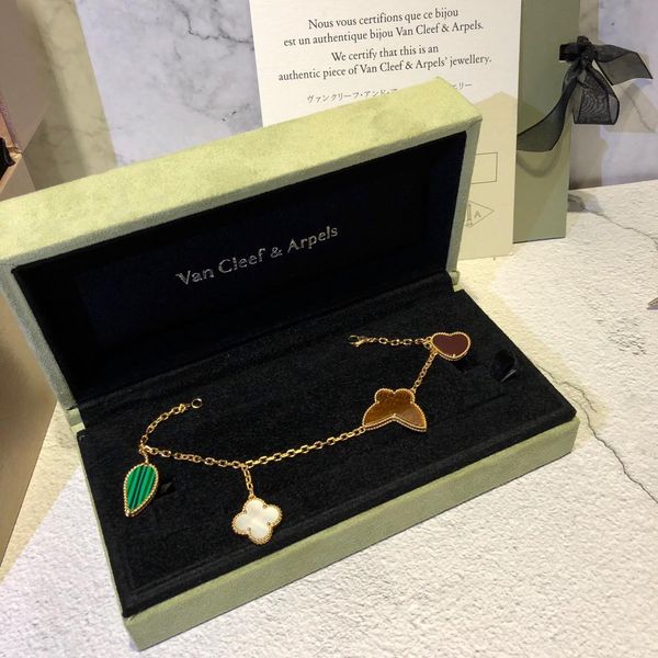 

Дизайнерский Браслет Limited Edition Бабочка Любовь Клевер Браслет 2019 Роскошные Модные