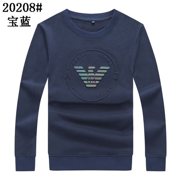 

selling men's spring new hoodie spring solid color men's hoodie sweatshirt loose style fashion tide luxury pullover 03, Black