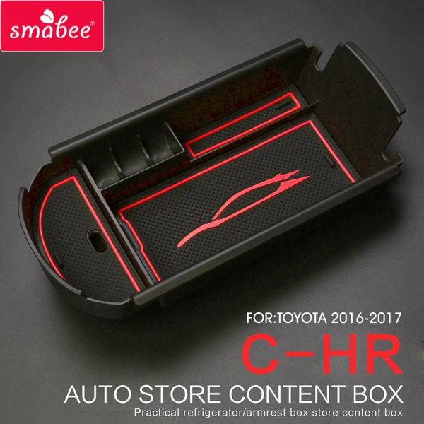 

automobiles suit for c-hr 2016 2017 2018 2019 car central armrest box storage box interior accessories stowing tidying