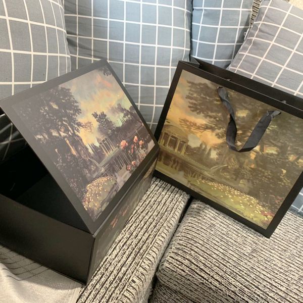 

De igner gift box bag luxury handbag pur e houlder bag part acce orie box and gift bag original box logo, Black