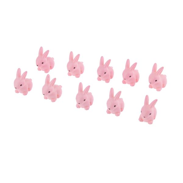 

10pcs miniature cartoon rabbit dollhouse bonsai fairy garden landscape decor
