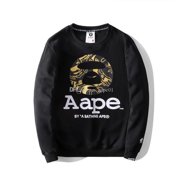 

aape designer hoodies mens long sleeves brand fashion mens casual hoodies aape mens designer sweatshirt red black