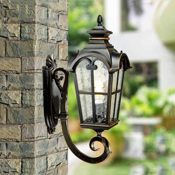 

fashion waterproof outdoor wall lamp balcony garden gazebo door enclosing wall villa aisle bedroom vintage light wks-owl31