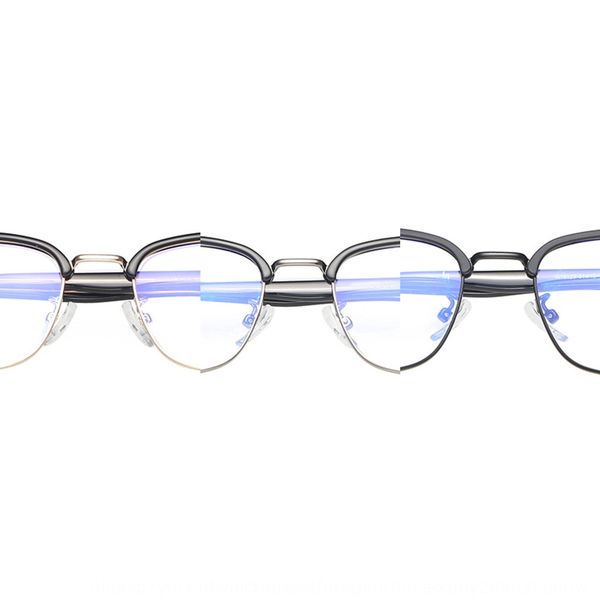 

h16123 small frame square eyebrow frame men's business myopia plain glasses with myopia glasses, Silver