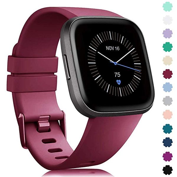 

replacement band for original fitbit versa/versa 2 soft silicone waterproof wrist accessories watch strap for fitbit versa 2
