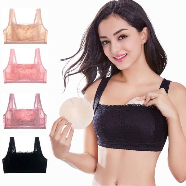 

bras comfy thin gather lace sleeping floral minimizer sleep sport bra bralette underwear wireless padded, Red;black