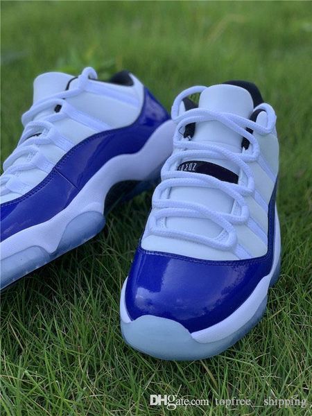 

air authentic 11 low wmns concord basketball shoes 11s men women white black retro athletic sneakers with box av2187-160