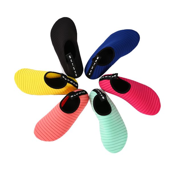 

men women outdoor swimming shoes yoga fitness diving shoes diving sock water sports beach socks swimming surfing wet suit shoes, Black