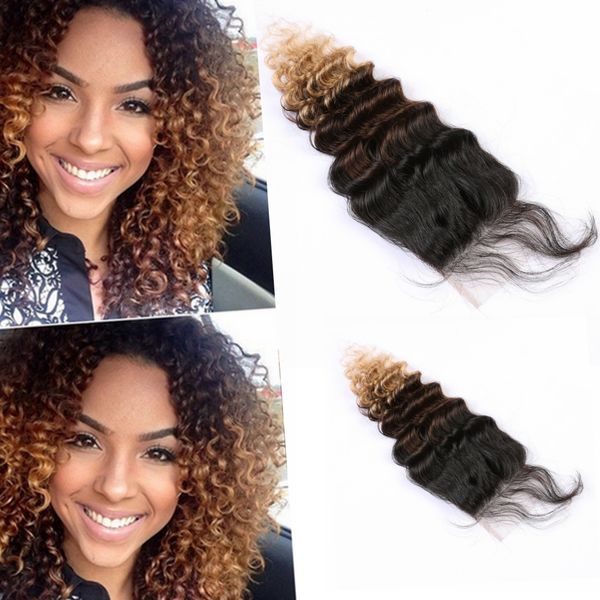 2019 Chinese Ombre Virgin Hair Bundles Deep Wave Ombre Weave Human