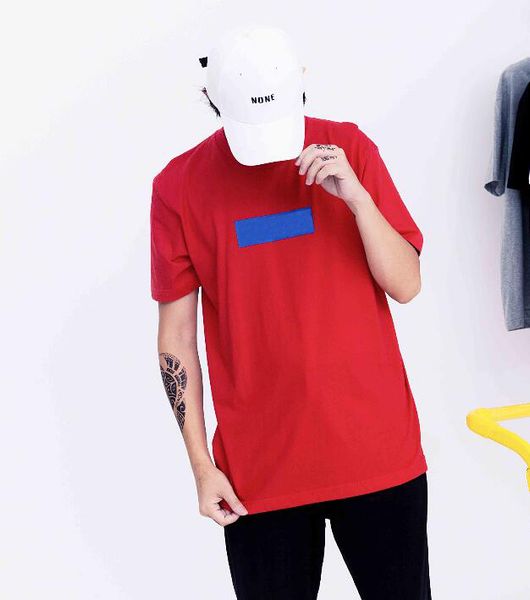 

new box logo t shirts summer fashion red t shirts purple logo t-shirt men and women cotton t shirt summer tee, White;black