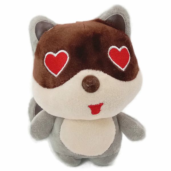 

енот небольшой кулон плюшевые игрушки keychain мягкие фаршированные плюшевые животных dolls ключевой мешок цепи автомобиля ювелирные изделия