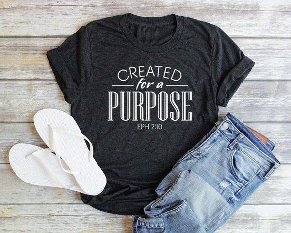 

pinterest created for a purpose t-shirt women funny aesthetic grunge tumblr hipster fashion 100% cotton tee tshirts, White
